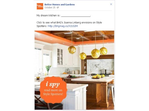 Better Homes and Gardens Facebook Post