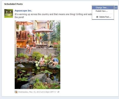 How to Change a Scheduled Facebook Post